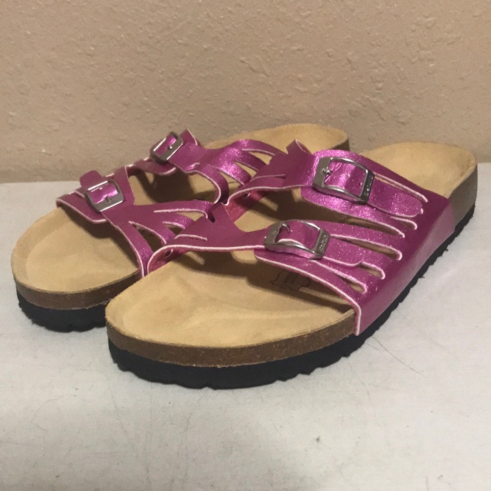 Birkenstock Betula Granada Metallic Pink Sandals L7 M5